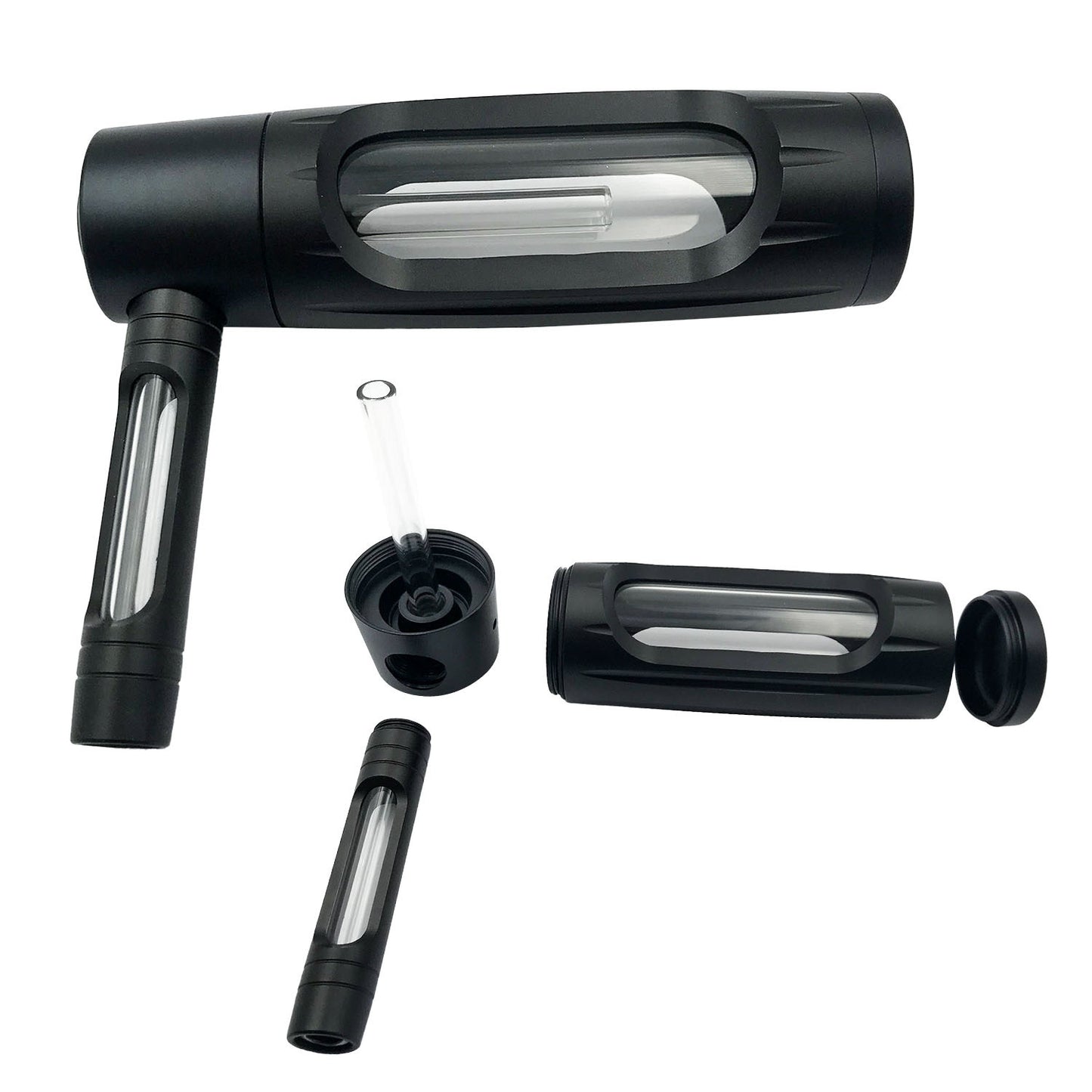 Portable aluminum glass pipe